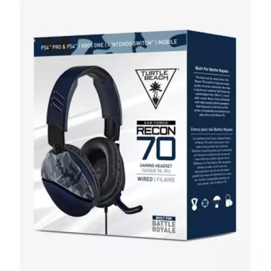 Turtle Beach Recon 70 Blue Camo Headset