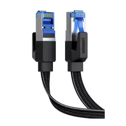 UGREEN Ethernet Cable 1M Cat 8 Internet Network Cable Flat Braided Shielded 40Gbps 2000MHz RJ45 Cable Compatible with Router Modem Xbox Gaming Switch PS5 PS4 PC TV Mac Laptop (40169)