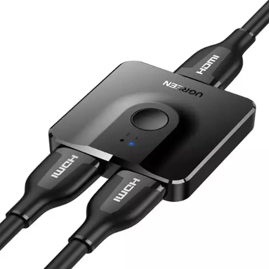 UGREEN HDMI Switch 4K@60Hz, Bi-Directional HDMI Splitter 1 in 2 Out HDMI Switcher Supports UHD 3D HDR Compatible with PS5/4, Xbox, Roku, Apple TV, Fire Stick