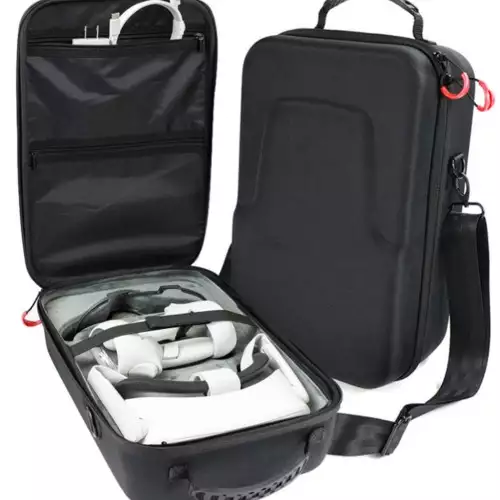 ProCase Hard Travel Case for Oculus Quest 2/Oculus Quest VR Gaming Headset and Controllers Accessories Shockproof EVA Hard Shell Carrying Case Storage Bag –Black