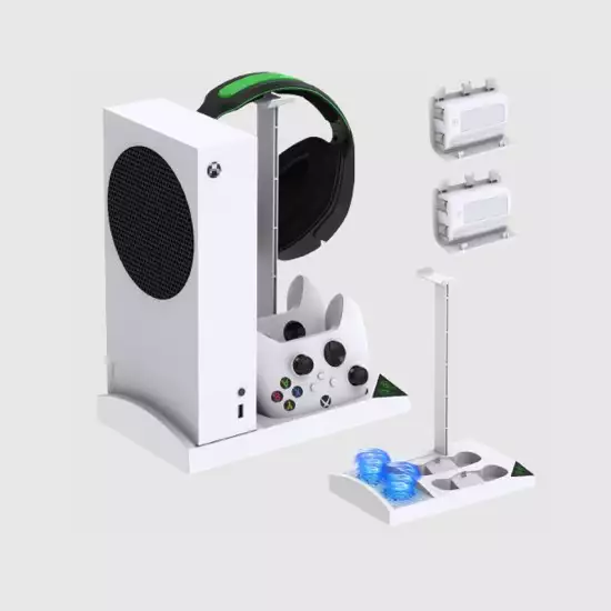 Vertical Cooling And Charging Stand For Xbox Series S Console
