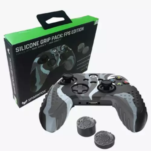 SPARK FOX XBOX SERIS SILICONE GRIP PACK FPS EDITION - CAMO GREY