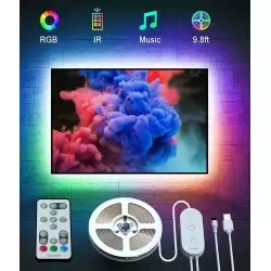 Govee TV LED Backlight, RGB LED Lights for TV with Remote, Music Sync, 10ft TV Lights Behind with 32 Colors and Multiple Scene Modes for 46-60 inch TVS, USB Powered Model: H6179 Govee TV LED Backlight, RGB LED Lights for TV with Remote, Music Sync, 10ft TV Lights Behind with 32 Colors and Multiple Scene Modes for 46-60 inch TVS, USB Powered Model: H6179