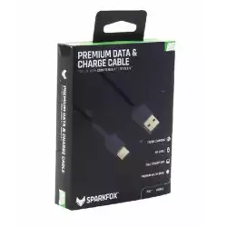 SparkFox Premium Braided Data and Charge Cable Type-A to Type-C For Xbox Sereis X and S