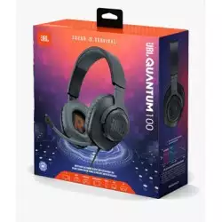 JBL Quantum 100 Wired Over-Ear Gaming Headset With Microphone - Black