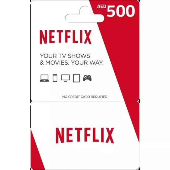 NetFlix UAE 500 AED