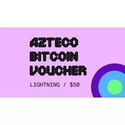 Azteco Bitcoin Crypto Voucher - Lightning - 50 USD Azteco Bitcoin Crypto Voucher - Lightning - 50 USD