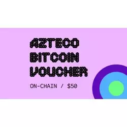 Azteco Bitcoin Crypto Voucher - On-Chain - 50 USD