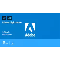 Adobe Lightroom 1TB 1 Year Subscription Adobe Lightroom 1TB 1 Year Subscription