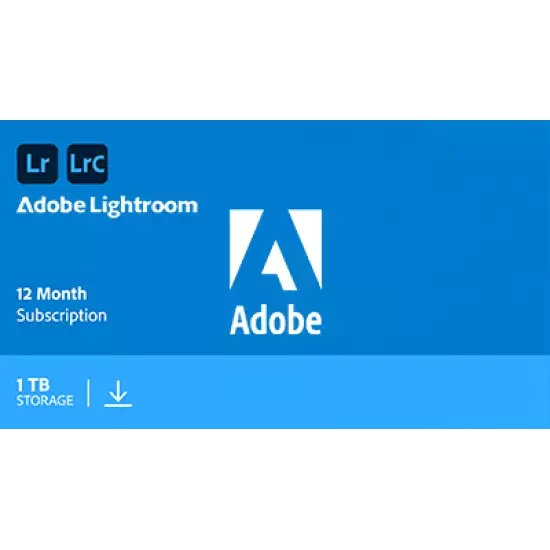 Adobe Lightroom 1TB 1 Year Subscription Adobe Lightroom 1TB 1 Year Subscription