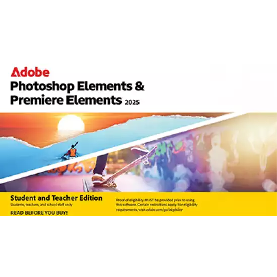Adobe Photoshop & Premiere Elements Student Teacher Edition 2025 3 Years Adobe Photoshop & Premiere Elements Student Teacher Edition 2025 3 Years