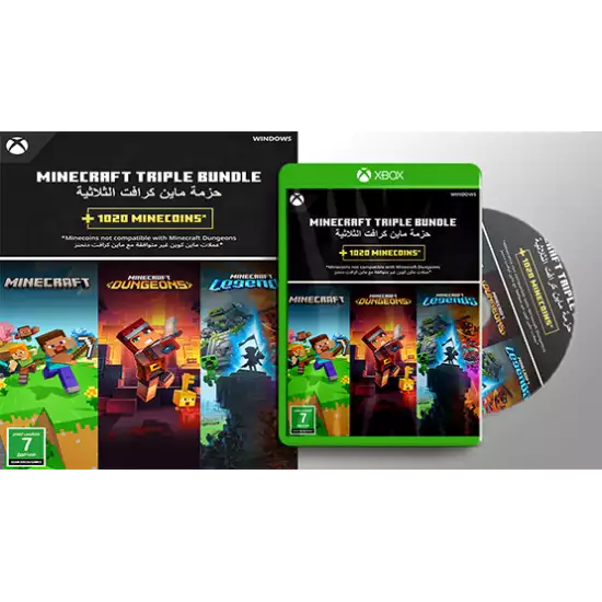 Minecraft Triple Bundle (Xbox) SA Minecraft Triple Bundle (Xbox) SA