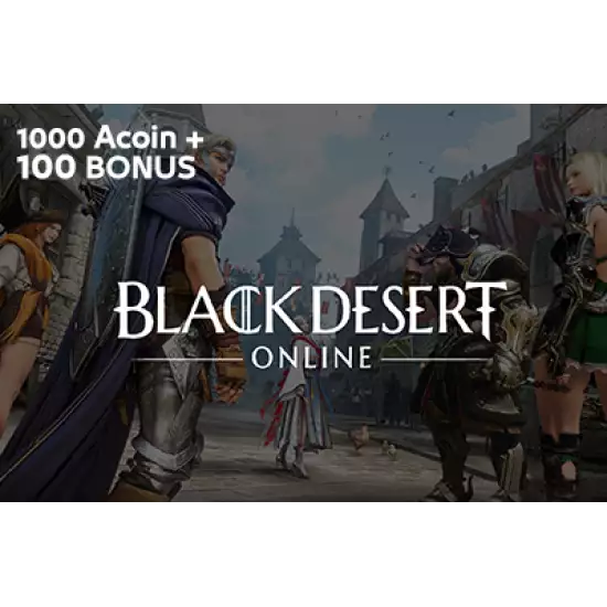 Black Desert Online Gift Card Acoin 1000 (+100 Bonus)