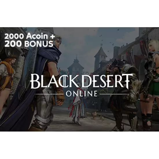 Black Desert Online Gift Card Acoin 2000 (+200 Bonus)