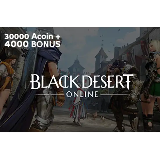Black Desert Online Gift Card Acoin 30000 (+4000 Bonus) Black Desert Online Gift Card Acoin 30000 (+4000 Bonus)