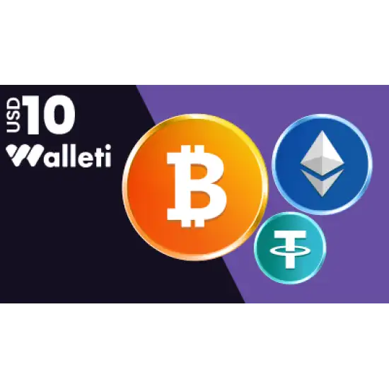 Walleti Gift Card USD 10 Walleti Gift Card USD 10