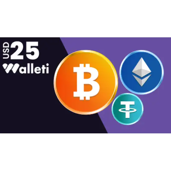 Walleti Gift Card USD 25 Walleti Gift Card USD 25