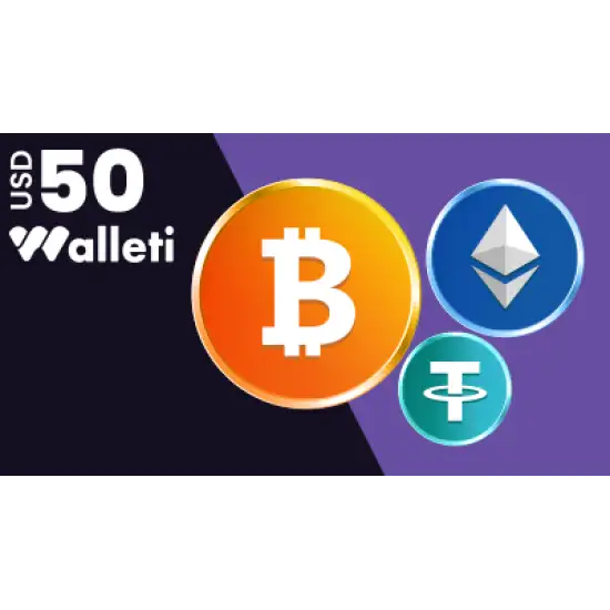 Walleti Gift Card USD 50 Walleti Gift Card USD 50