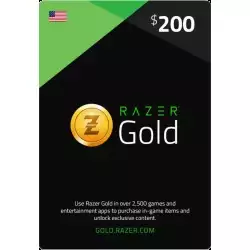 Razer Gold 200$ USA Gift Card