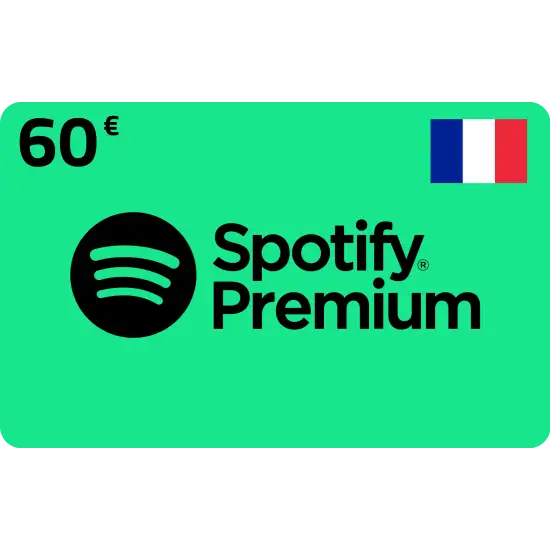 Spotify Card 60€ for France accounts Spotify Card 60€ for France accounts