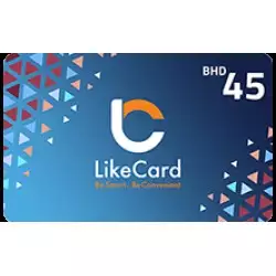 LikeCard Gift Card 45 BHD (BAHRAIN Account) LikeCard Gift Card 45 BHD (BAHRAIN Account)