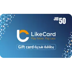 LikeCard Gift Card Jordan Store JOD 50 LikeCard Gift Card Jordan Store JOD 50