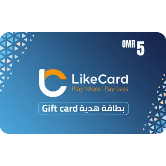 LikeCard Gift Card Oman Store OMR 5 LikeCard Gift Card Oman Store OMR 5