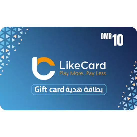 LikeCard Gift Card Oman Store OMR 10 LikeCard Gift Card Oman Store OMR 10