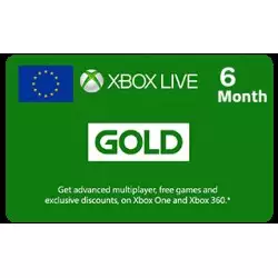Xbox Live 6 Months - Europe