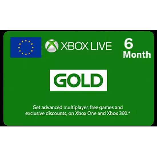 Xbox Live 6 Months - Europe