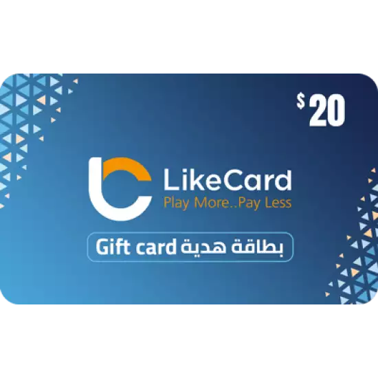 LikeCard Gift Card Iraq Store USD 20 LikeCard Gift Card Iraq Store USD 20