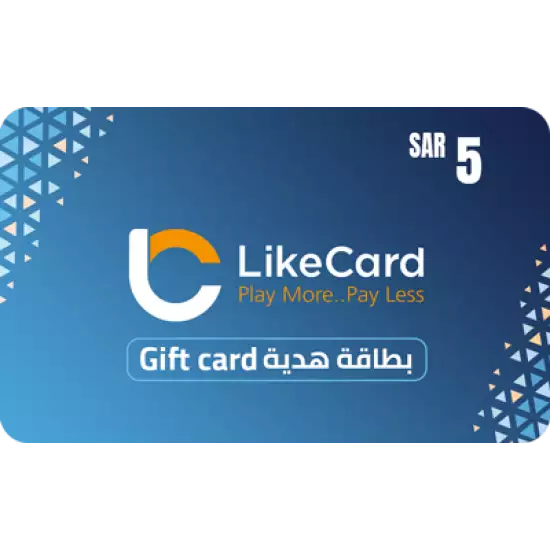 LikeCard Gift Card KSA Store SAR 5 LikeCard Gift Card KSA Store SAR 5
