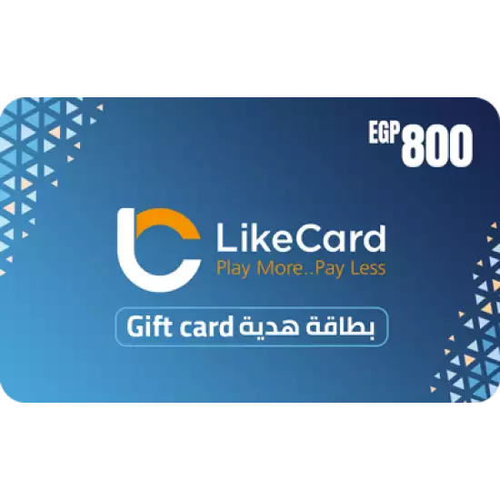 LikeCard Gift Card Egypt Store EGP 800