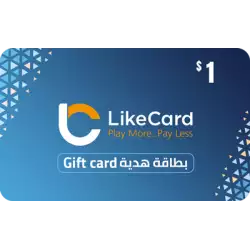 LikeCard Gift Card Global Store USD 1 LikeCard Gift Card Global Store USD 1