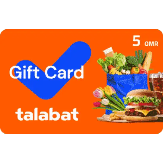 Talabat Gift Card Oman Store OMR 5 Talabat Gift Card Oman Store OMR 5