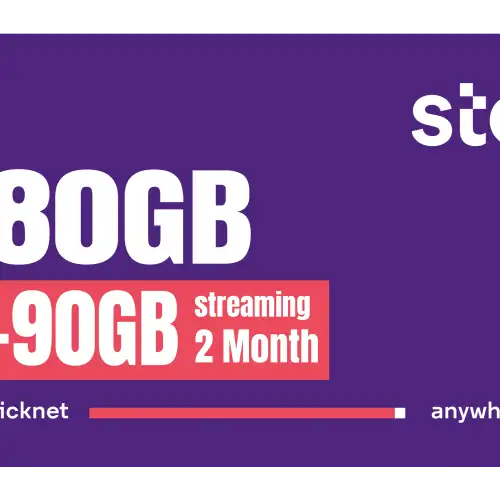 QuickNet 80GB +90GB streaming 2 Months