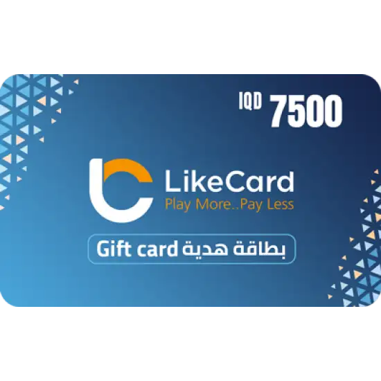 LikeCard Iraq store 7,500 IQD