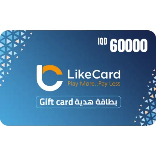 LikeCard Iraq store 60,000 IQD