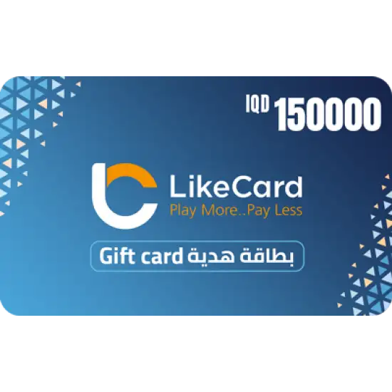 LikeCard Iraq store 150,000 IQD