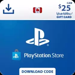 PlayStation Network Gift Card 25 USD  - PSN Canadian