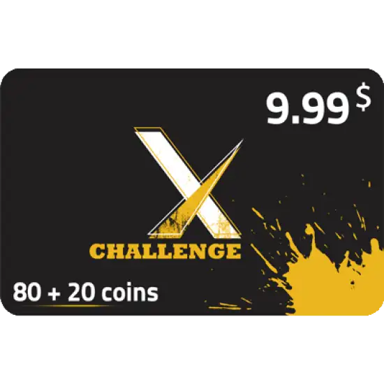 ChallengeX 9.99 $ - 100 coins ChallengeX 9.99 $ - 100 coins