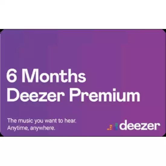 Deezer Premium 6 Month - Global Deezer Premium 6 Month - Global