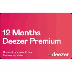 Deezer Premium 12 Month - Global