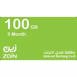 Zain Internet 100GB + 100 YT 3Month