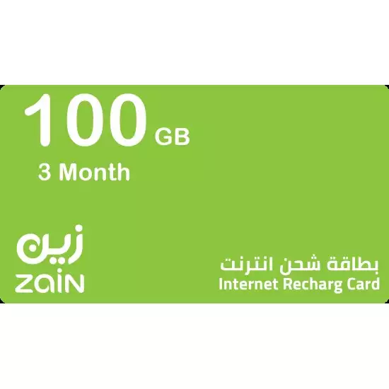 Zain Internet 100GB + 100 YT 3Month Zain Internet 100GB + 100 YT 3Month