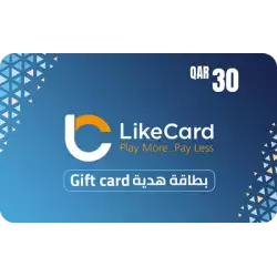 LikeCard Gift Card Qatar Store QAR 30 LikeCard Gift Card Qatar Store QAR 30