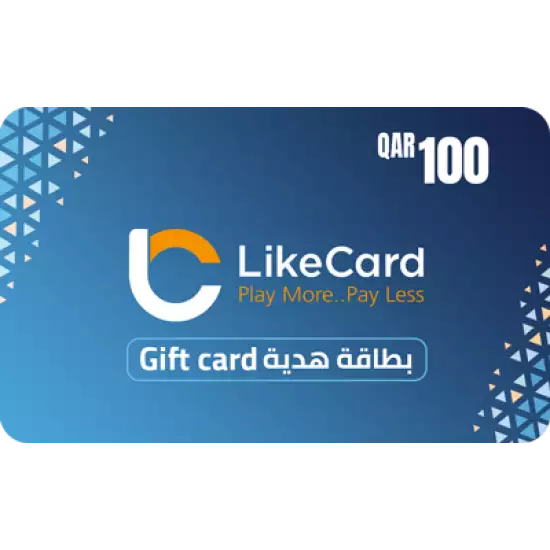 LikeCard Gift Card Qatar Store QAR 100 LikeCard Gift Card Qatar Store QAR 100