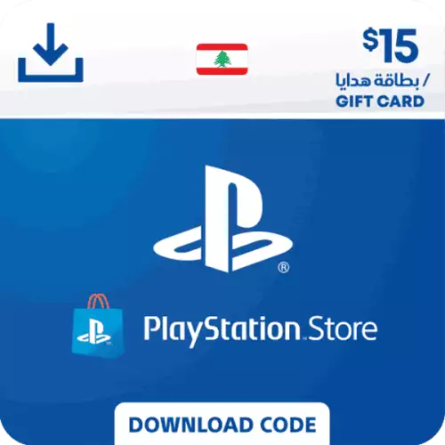 PlayStation Network Gift      Card 15 USD  - PSN Lebanon