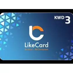 LikeCard Gift Card 3 KWD (Kuwait Account)
