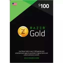 Razer Gold 100$ USA Gift Card